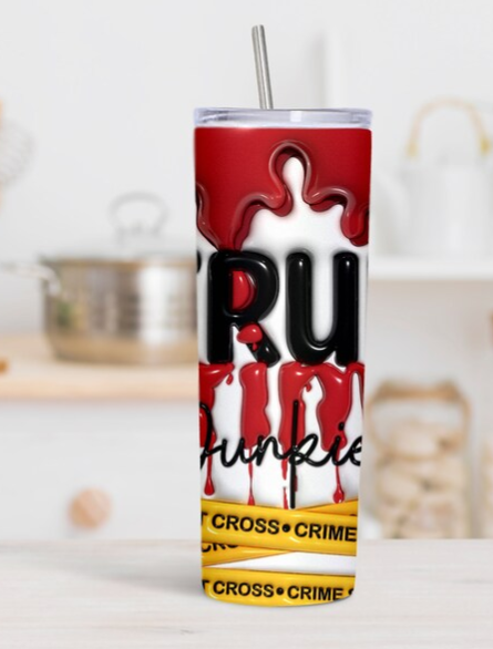 3D True Crime Tumbler