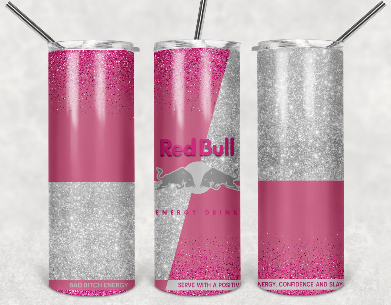 Pink Bull Tumbler