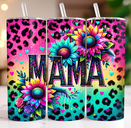 Mama Leopard Rainbow Tumbler