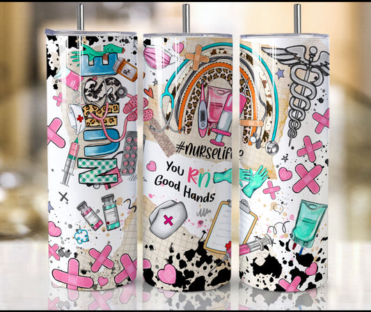 Nurse Collage Tumbler