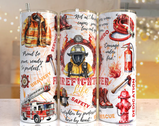 Firefighter Life Tumbler