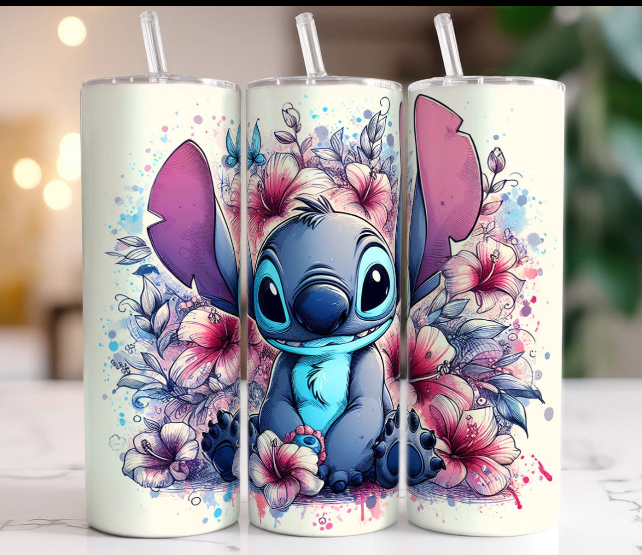 Stitch Flower Tumbler