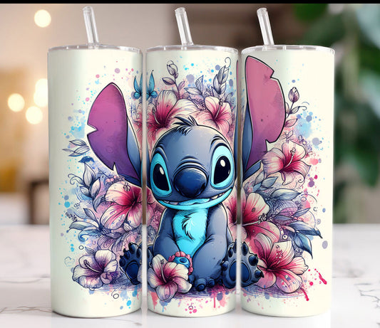 Stitch Flower Tumbler