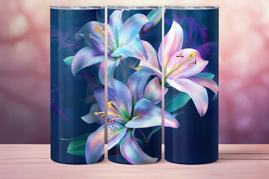 Iridescent Lilies Tumbler