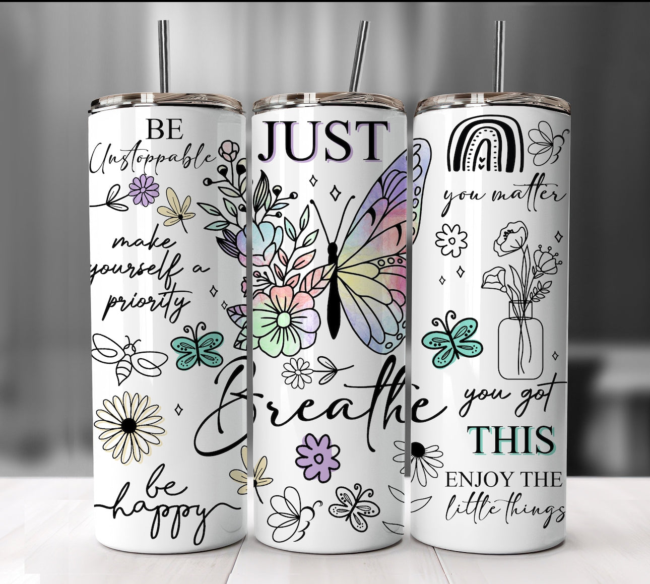 Just Breathe Tumbler