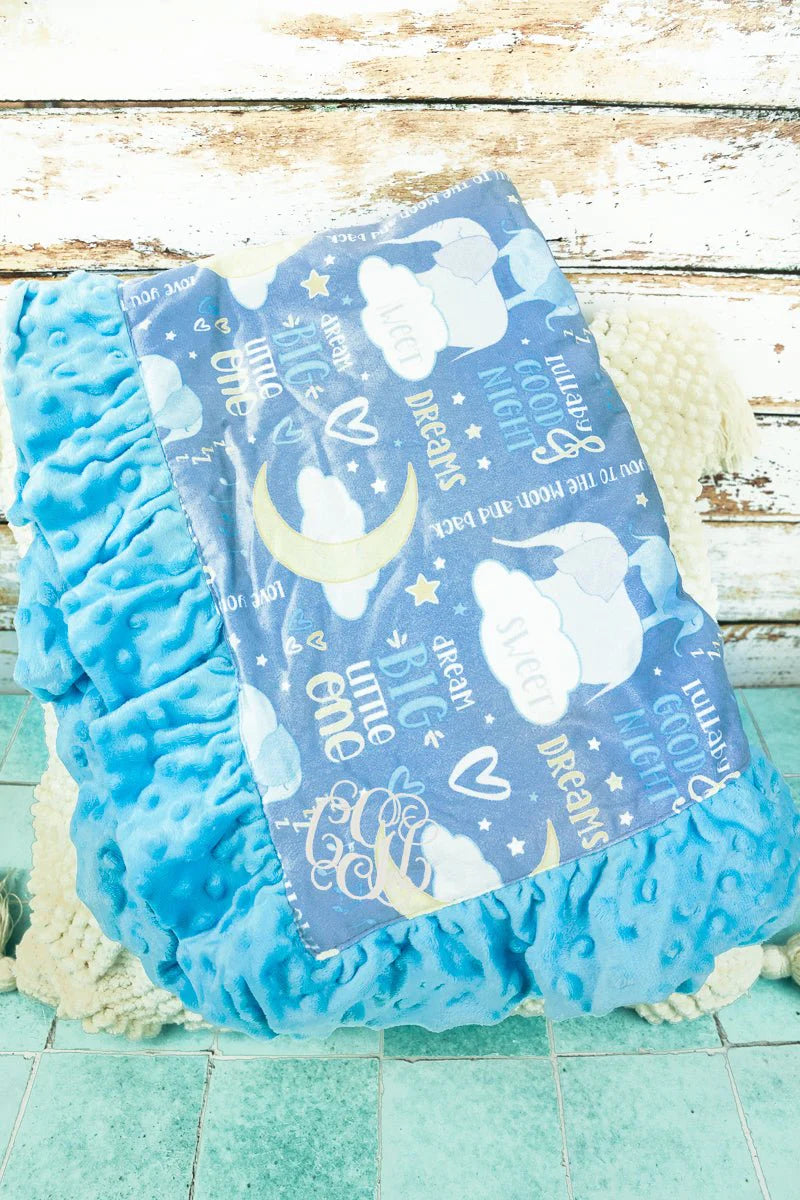 DREAM BIG LITTLE ONE MINKY FLEECE BABY BLANKET