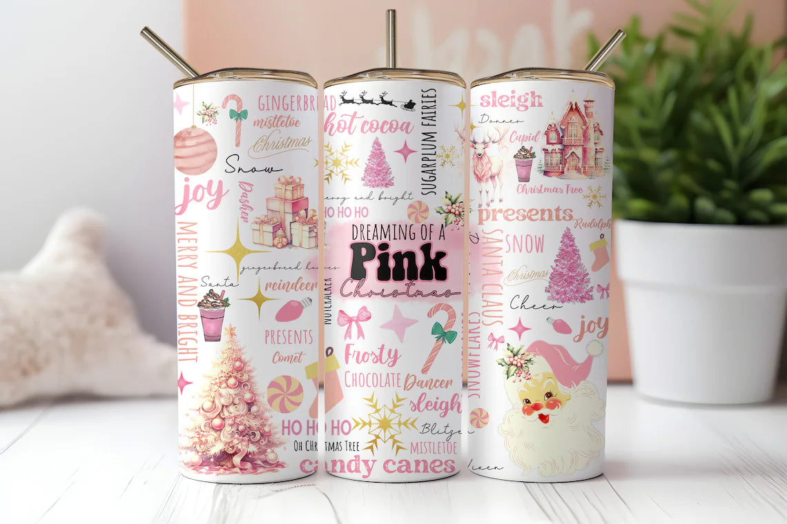 Dreaming of a Pink Christmas Tumbler