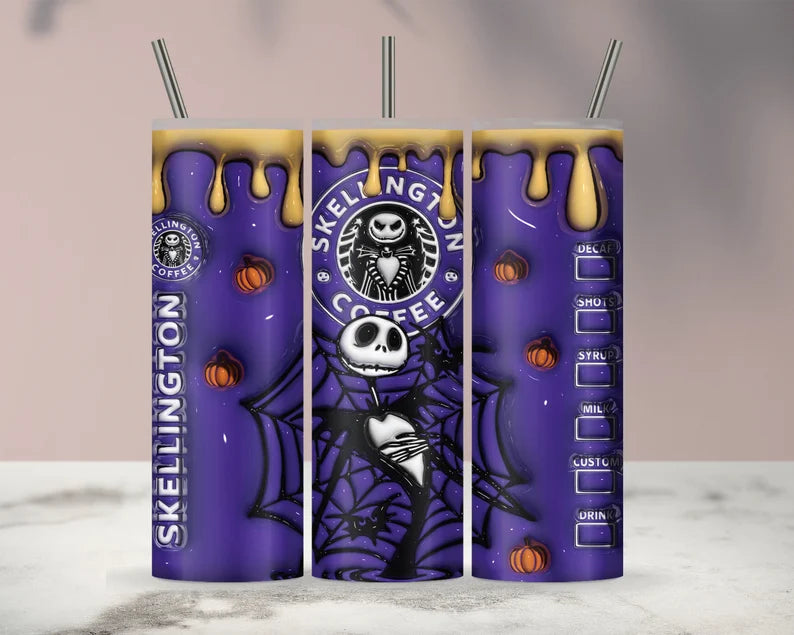 Halloween Character Coffee 20oz Stainless Steel Tumbler