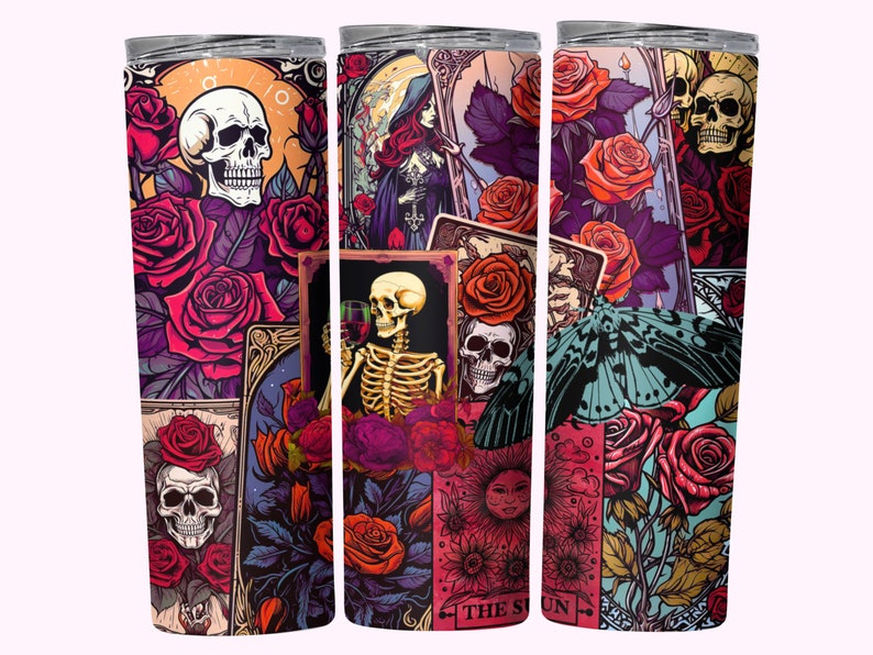 Tarot Cards & Roses Tumbler