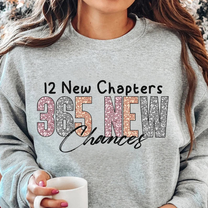 12 New Chapters 365 New Chances Sweater