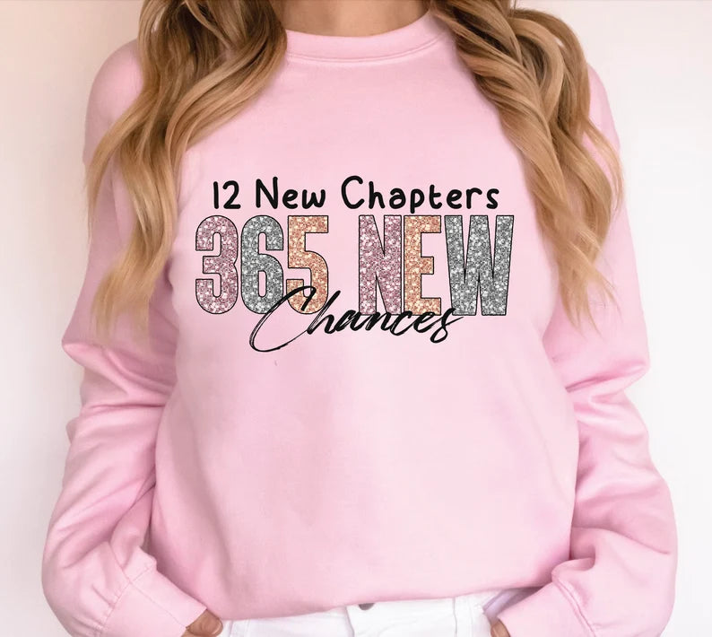 12 New Chapters 365 New Chances Sweater