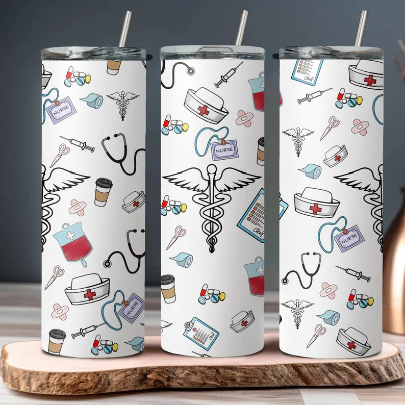 Nurse Collage Tumbler