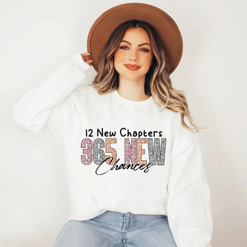 12 New Chapters 365 New Chances Sweater