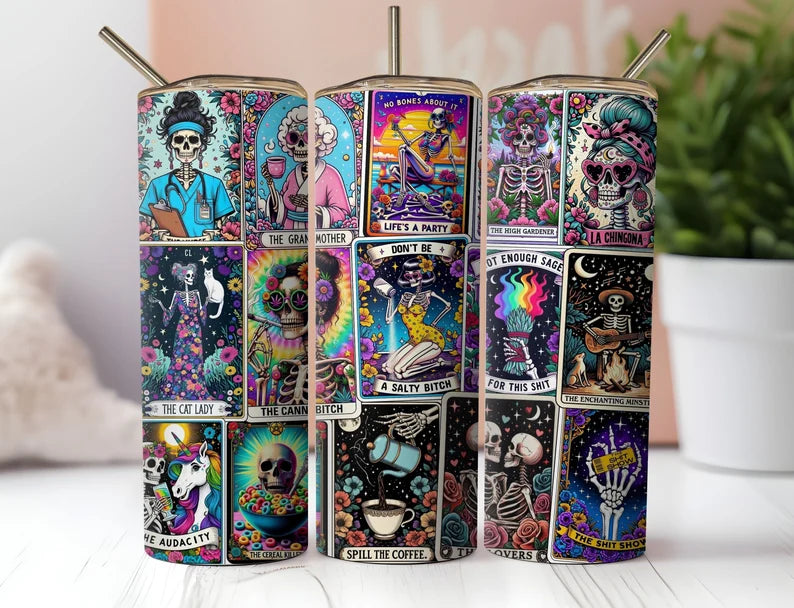 Sarcastic Tarot Cards Tumbler