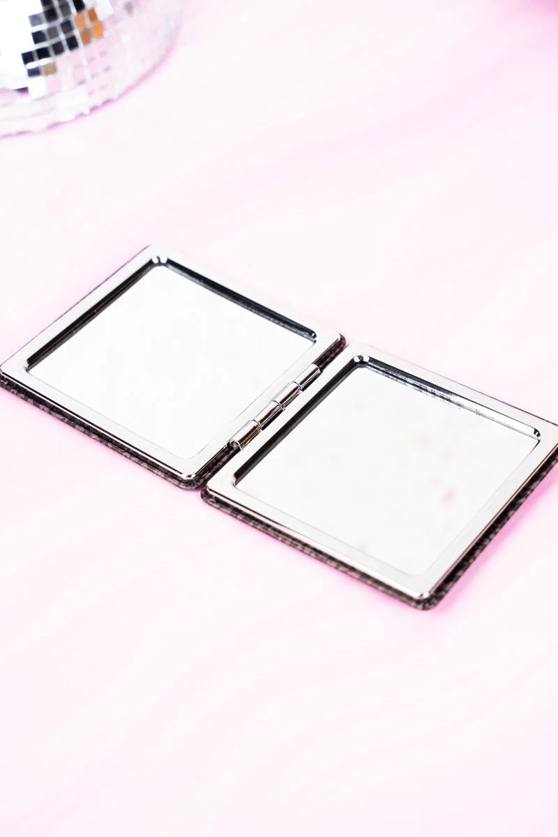 SHADOW LEOPARD SQUARE COMPACT MIRROR